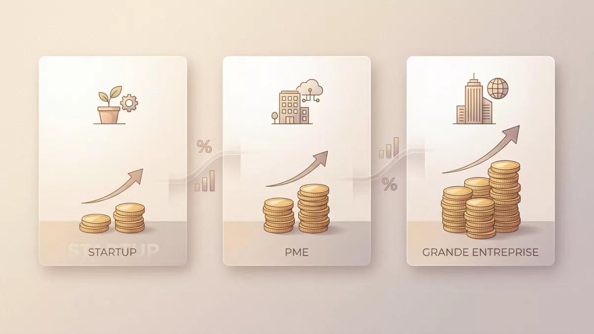 Ce graphique illustre les variations du budget SEO moyen selon la taille et le profil de votre entreprise.