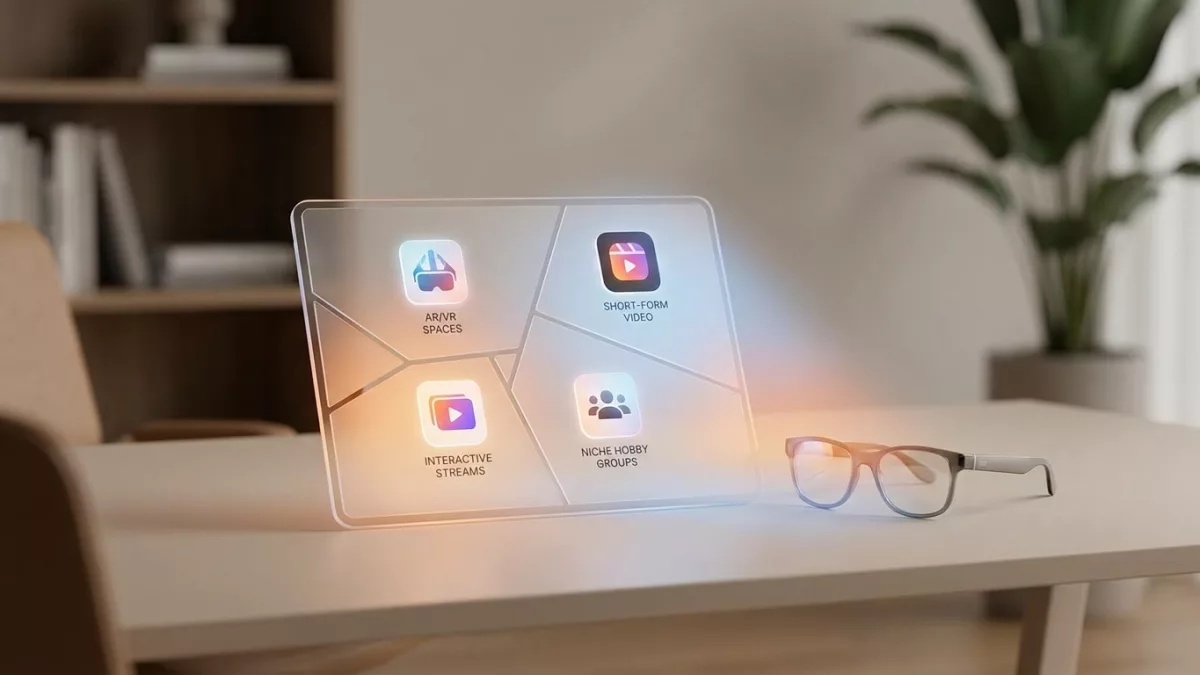 Nouvelles plateformes et formats de contenu immersifs.