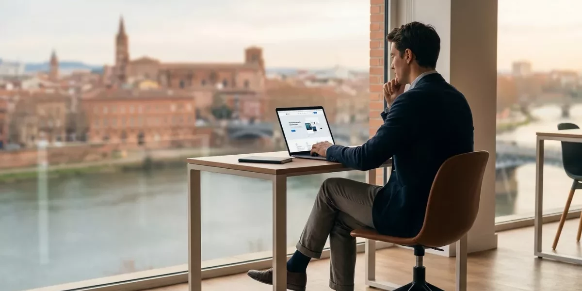 Refonte Site Internet Toulouse : Quand et Comment Moderniser – Image à la une Écran affichant le design moderne d'un site web lors d'une refonte digitale par une agence web à Toulouse.