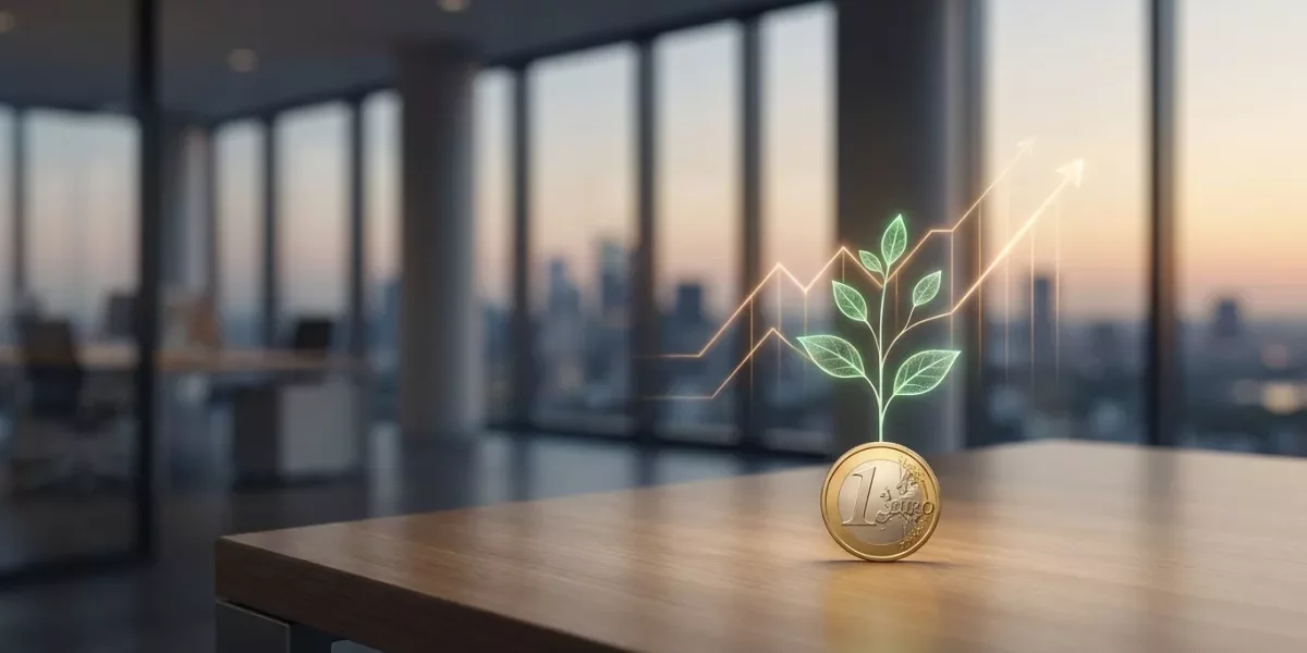 ROI du SEO : combien rapporte 1€ investi en référencement naturel ? – Image à la une Graphique ascendant montrant la croissance des revenus suite à un investissement en référencement naturel.