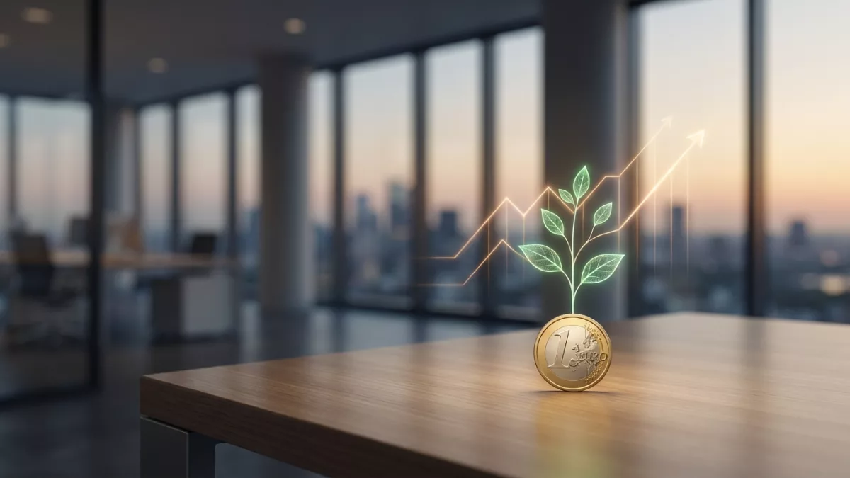 Graphique ascendant montrant la croissance des revenus suite à un investissement en référencement naturel.