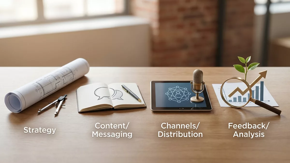 Les 4 éléments essentiels à la communication d'entreprise.