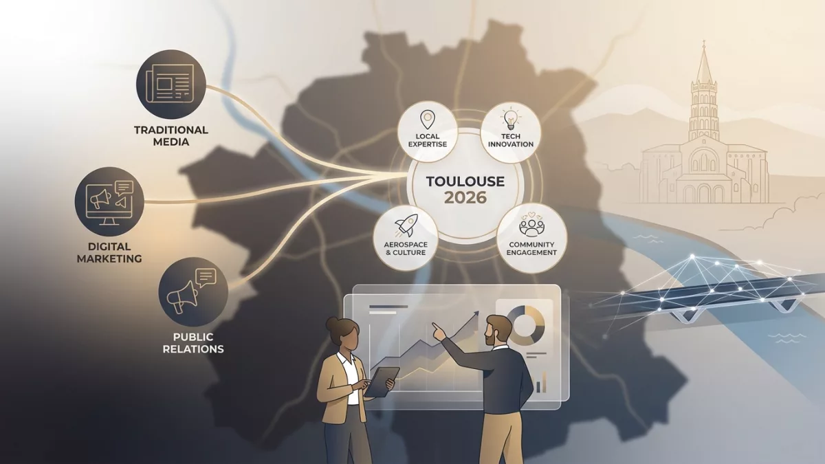 Les spécificités du marché des agences de communication à Toulouse en 2026.