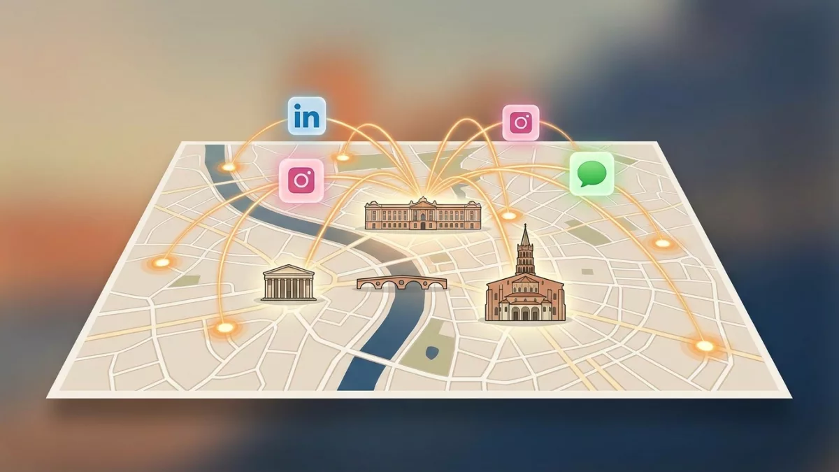 Réseaux sociaux à Toulouse : construire une communauté locale engagée.